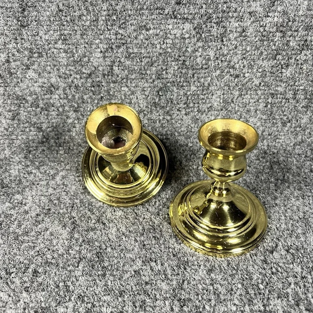 Pair of Vintage Baldwin‎ Brass Candlestick Holders,  Heavy